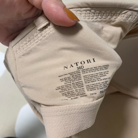 Natori Bliss Perfection Strapless Contour Underwire Bra in Nude Size 36D - Picture 4 of 7